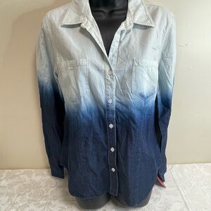 Target Blue Gradient Button Down Shirt